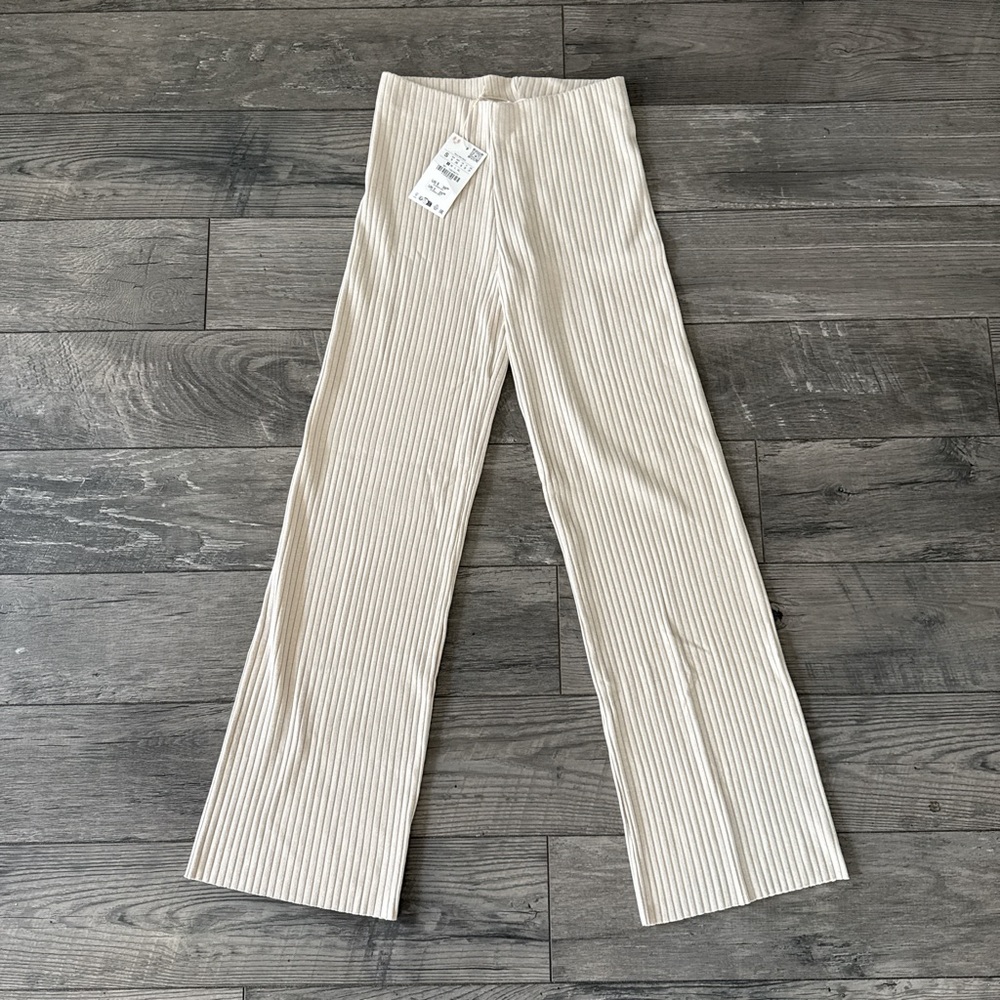 NWT Zara Ribbed Knit Pants